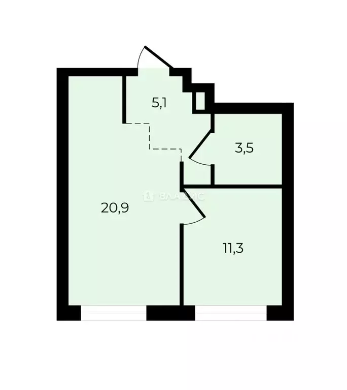 1-к кв. Москва ул. Василия Ланового, 5 (40.0 м) - Фото 2