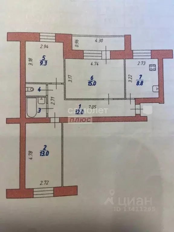 3-к кв. Ивановская область, Иваново ул. Фрунзе, 23 (63.0 м) - Фото 2
