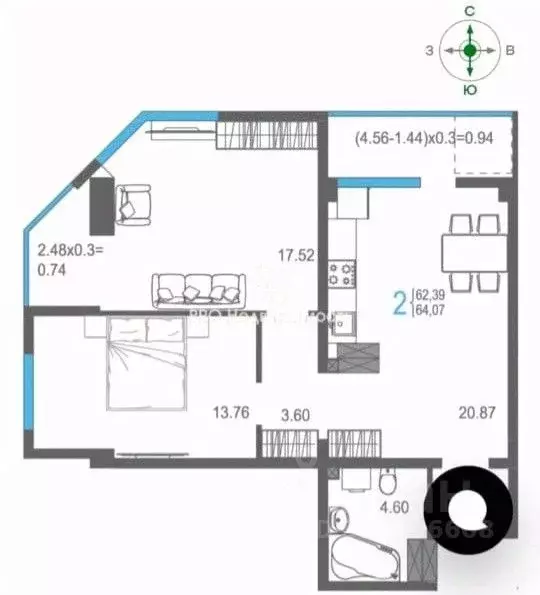 2-к кв. Крым, Ялта ул. Кирова, 155Ак2 (62.9 м) - Фото 2