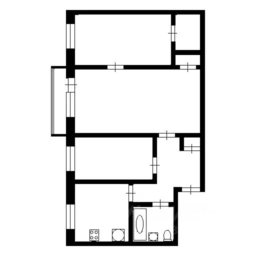3-к кв. Новосибирская область, Новосибирск ул. Есенина, 10 (55.9 м) - Фото 1