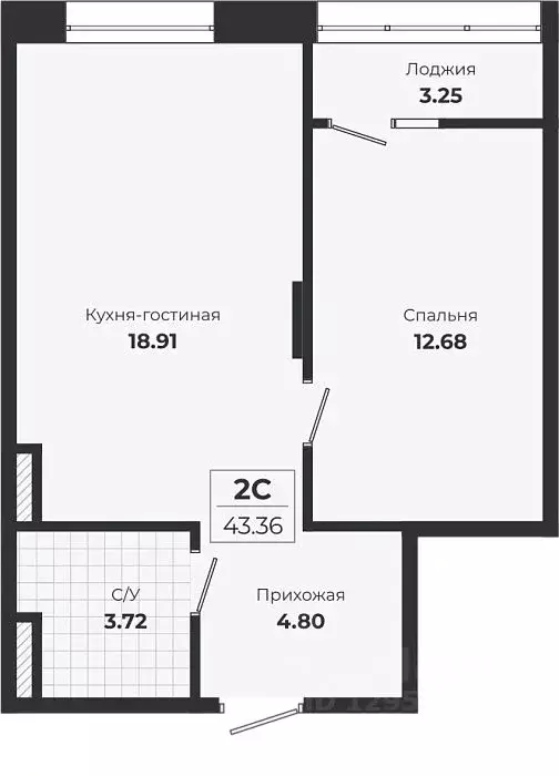 1-к кв. Новосибирская область, Новосибирск Лесоперевалка мкр, Ясный ... - Фото 0