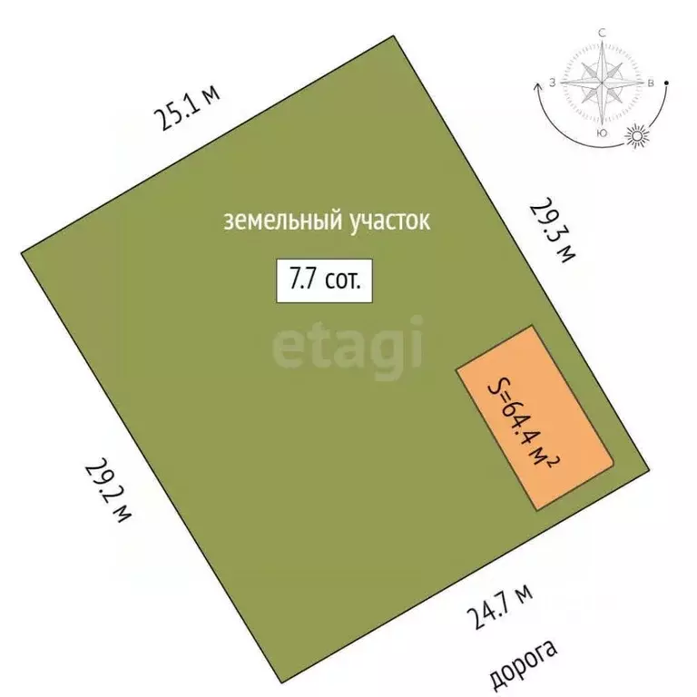 Дом в Ханты-Мансийский АО, Нягань Энергия СОК, 12 (64 м) - Фото 1