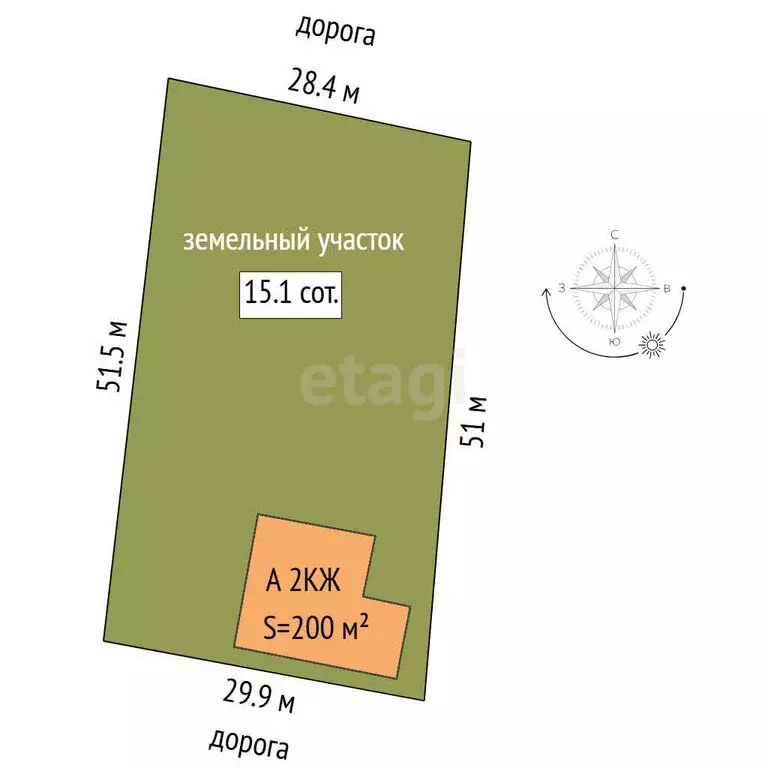 Дом в Тюнево, Транспортный переулок (185.6 м) - Фото 1