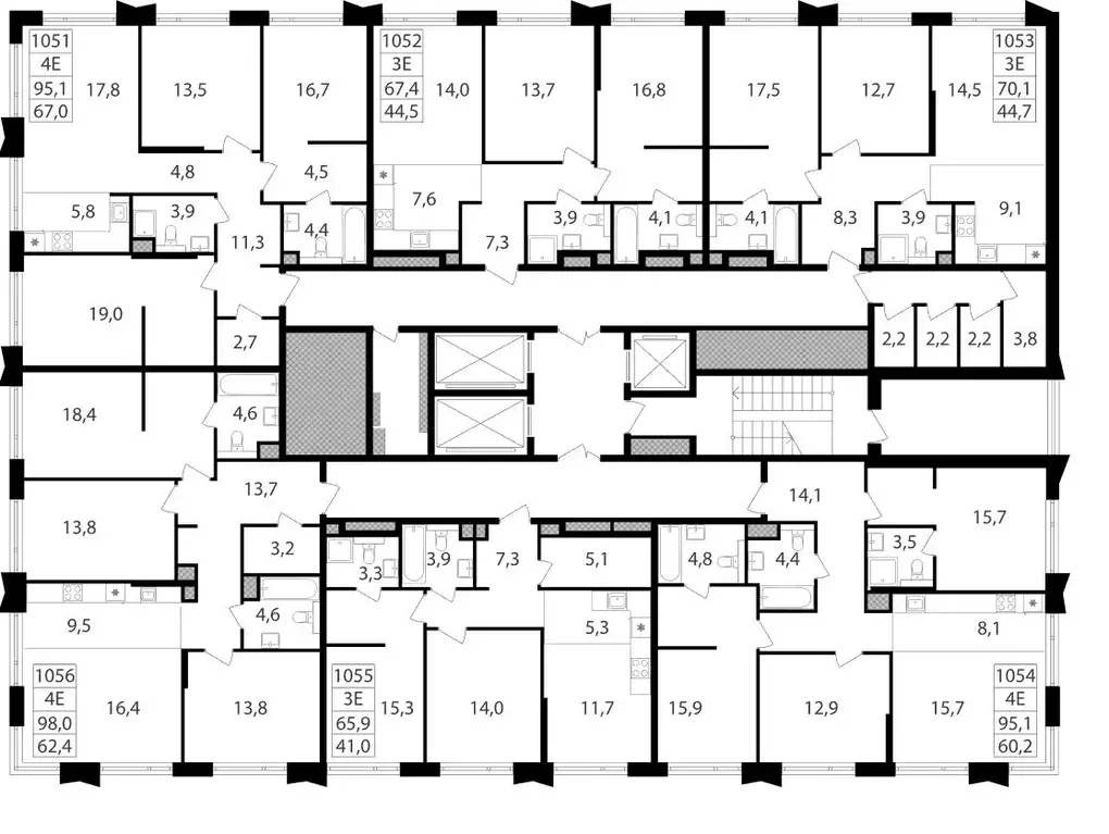 3-к кв. Москва Петровский Парк 2 жилой комплекс (98.0 м) - Фото 1