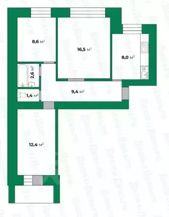 3-к кв. Кировская область, Киров ул. Карла Маркса, 129 (58.9 м) - Фото 0