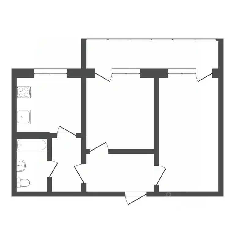 2-к кв. Тюменская область, Тюмень ул. Станционная, 16А (52.0 м) - Фото 2