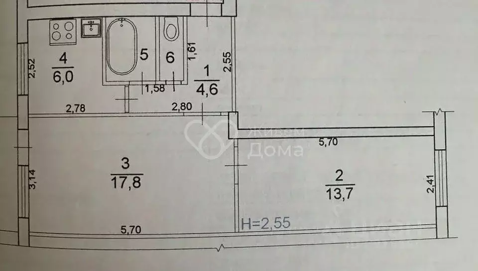 2-к кв. Волгоградская область, Волгоград ул. Академика Королева, 5 ... - Фото 2