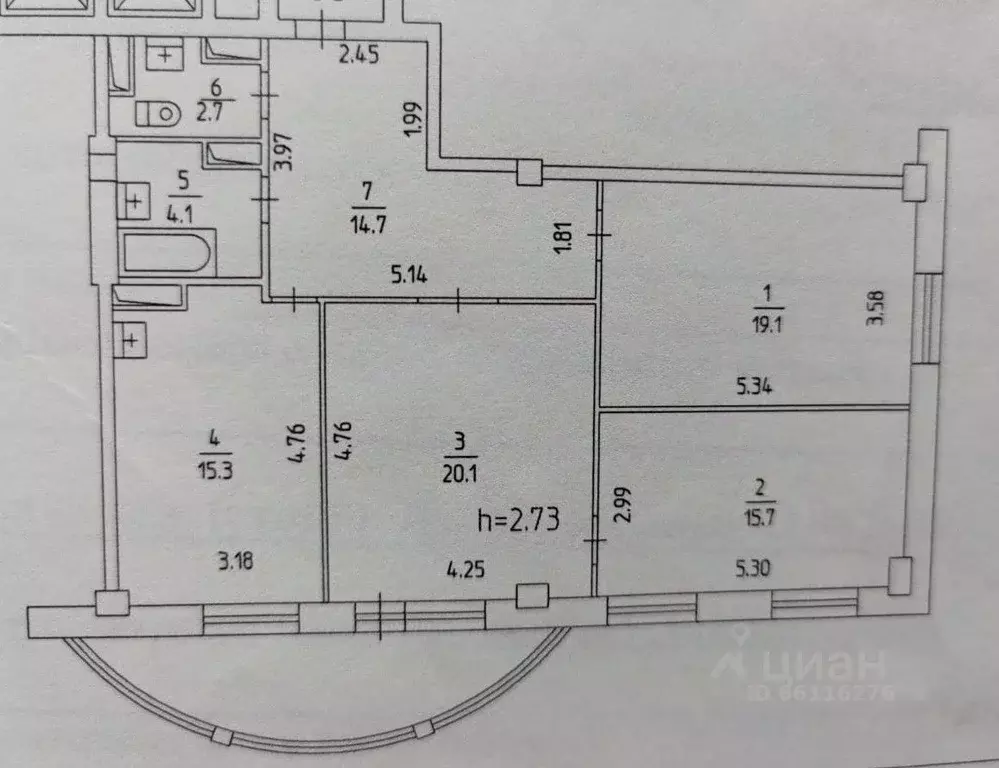 3-к кв. Пермский край, Пермь ул. Космонавта Беляева, 40В (91.7 м) - Фото 2