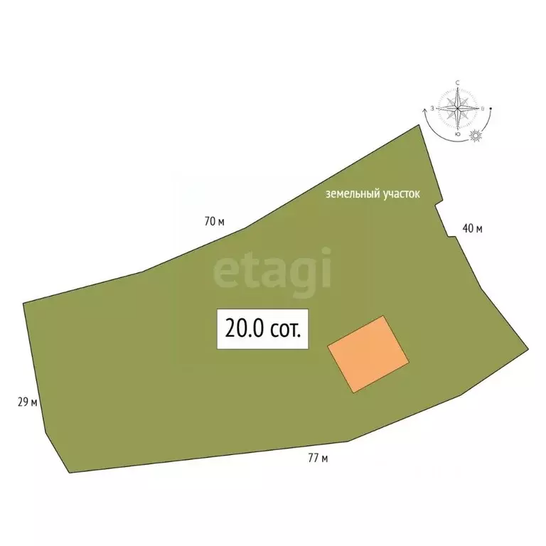 Участок в Алтай, Майминский район, с. Бирюля Окаинская ул. (20.0 сот.) - Фото 2