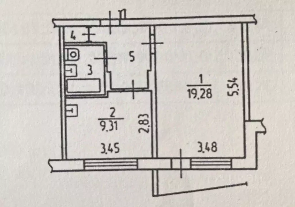 1-к кв. Белгородская область, Старый Оскол Жукова мкр, 22 (37.0 м) - Фото 2