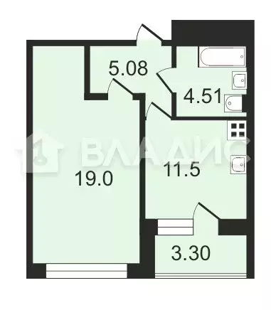 1-комнатная квартира: Котельники, жилой комплекс Белые Росы, к2 (40 м) - Фото 0