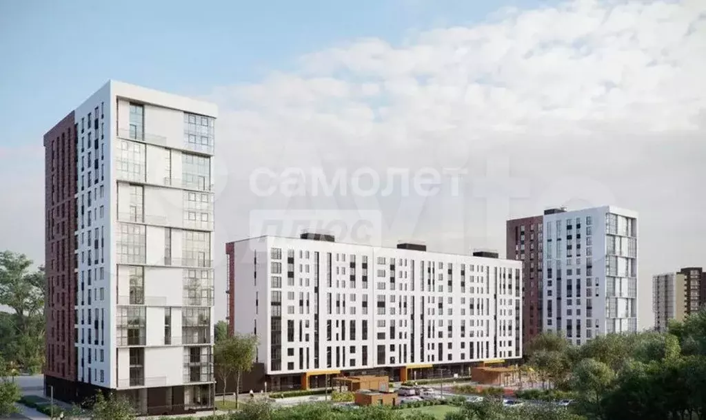 1-к. квартира, 41 м, 11/15 эт. - Фото 1