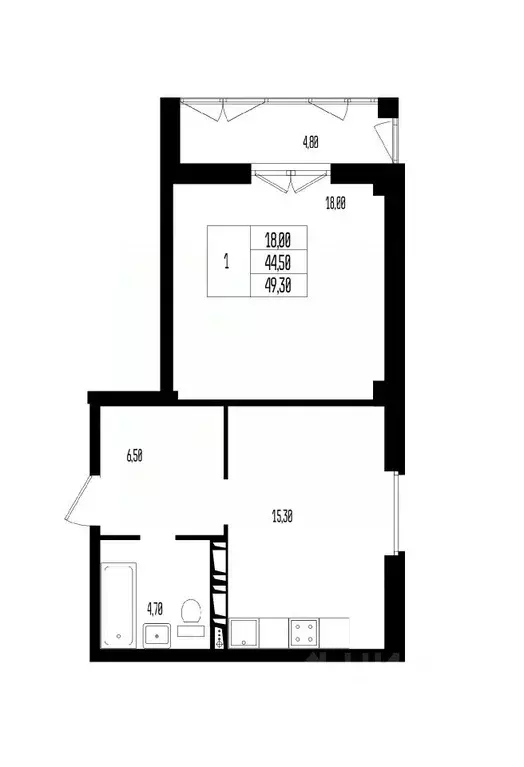 Свободной планировки кв. Волгоградская область, Волгоград 131-й мкр, ... - Фото 1