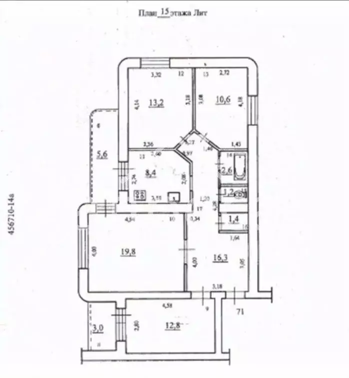 4-к кв. Самарская область, Самара Ташкентская ул., 137 (86.3 м) - Фото 2