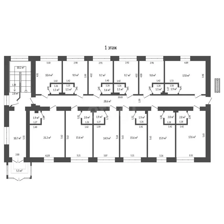 Помещение свободного назначения (1133.7 м) - Фото 1