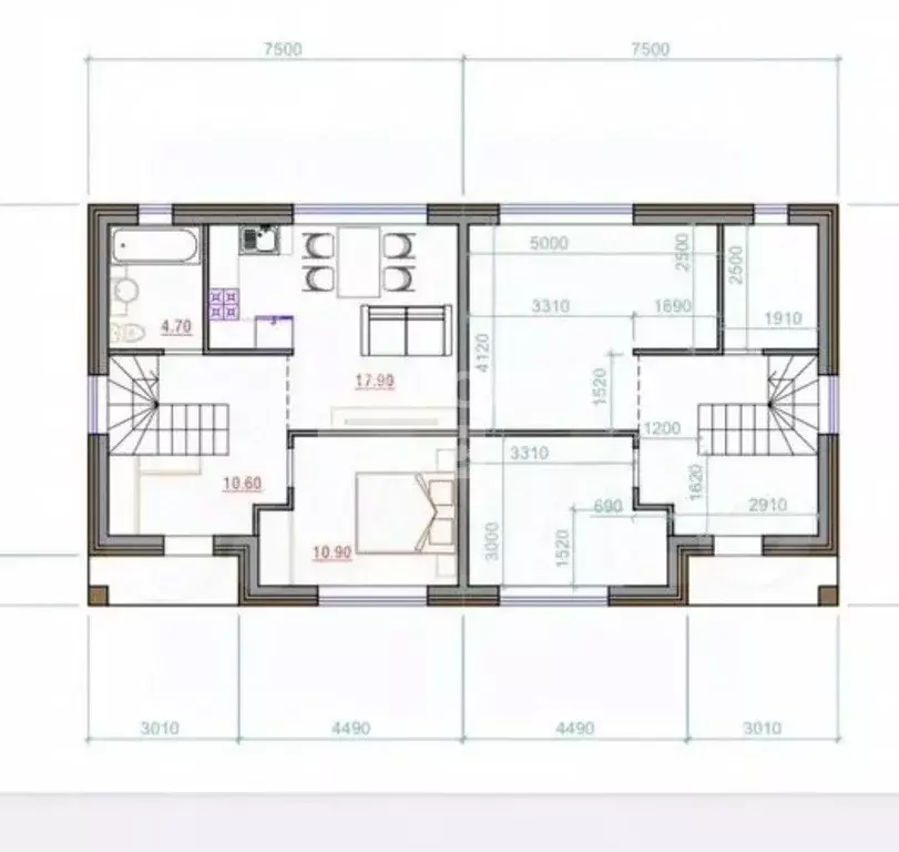 Таунхаус в Краснодарский край, Динской район, Старомышастовская ст-ца ... - Фото 2