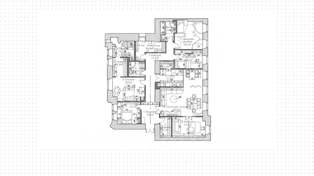 6-комнатная квартира: Москва, улица Солянка, 1/2с1 (210 м) - Фото 1