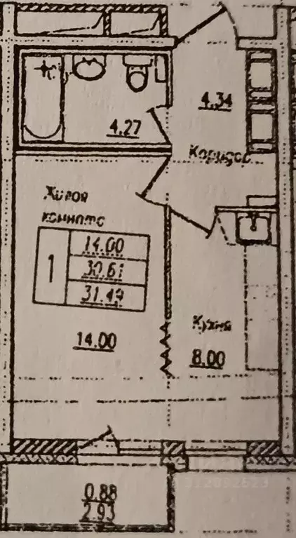 1-к кв. Санкт-Петербург ул. Кустодиева, 5к1 (33.3 м) - Фото 0