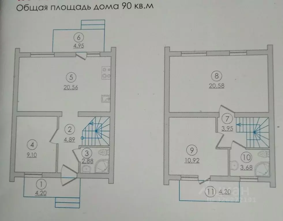 Таунхаус в Ленинградская область, Выборгский район, пос. Первомайское, ... - Фото 2