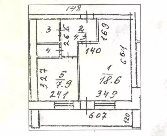 1-к кв. Курганская область, Курган ул. Гоголя, 151 (34.7 м) - Фото 2