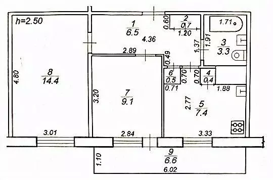 2-к кв. Тверская область, Калининский муниципальный округ, д. ... - Фото 2