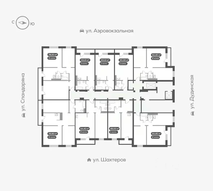 3-к кв. Красноярский край, Красноярск Белый квартал на Спандаряна ... - Фото 1
