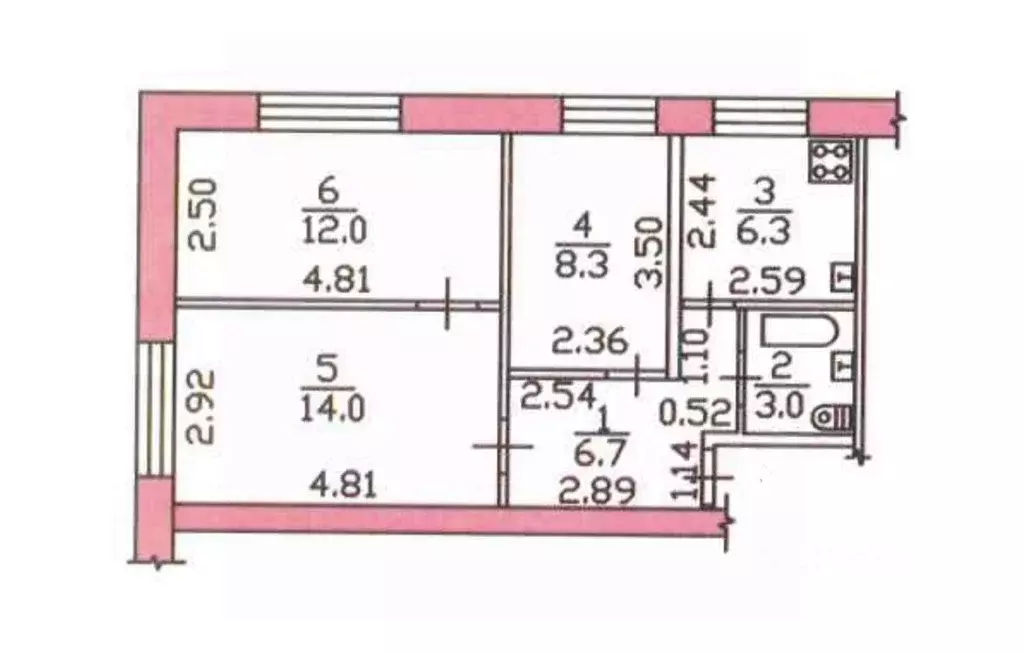 3-к кв. Орловская область, Орловский район, Знаменка пгт Школьная ул. ... - Фото 2