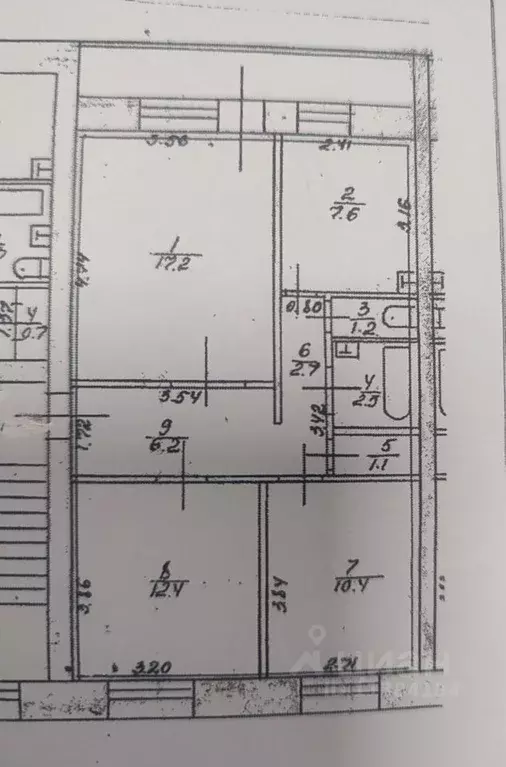 3-к кв. Нижегородская область, Кстово 3-й мкр, 3 (61.3 м) - Фото 1