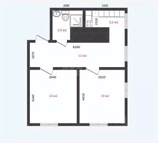 2-к кв. Смоленская область, Смоленск ул. Твардовского, 16 (47.4 м) - Фото 2