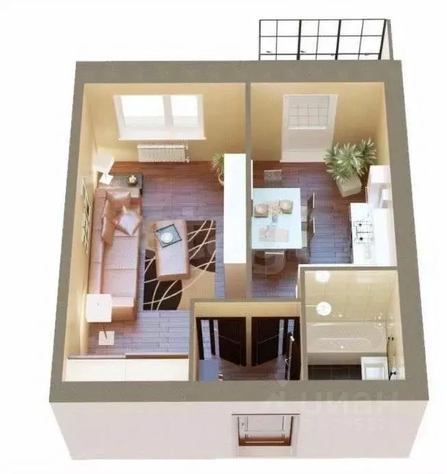 1-к кв. Татарстан, Пестречинский район, Шигалеевское с/пос, с. Новое ... - Фото 1