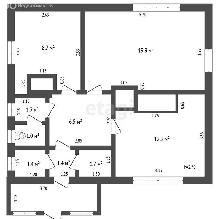 Дом в Архангельская область, рабочий посёлок Вычегодский, улица ... - Фото 1