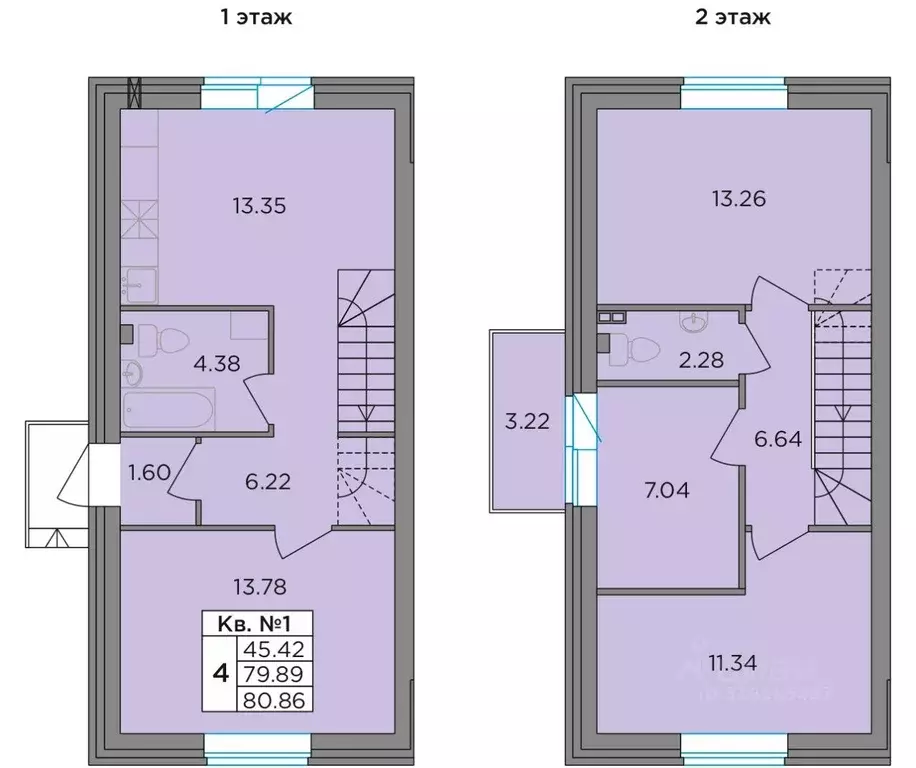 Таунхаус, 80.8 м - Фото 1