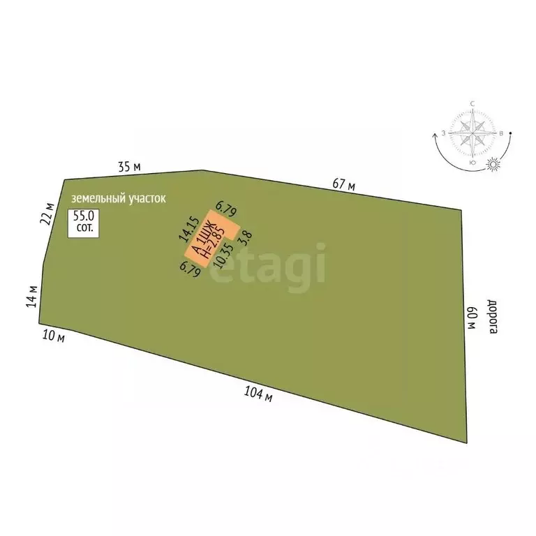 Дом в Калужская область, Барятинский муниципальный округ, Асмолово ... - Фото 2