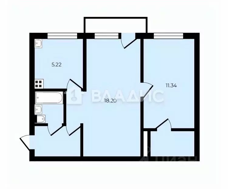2-к кв. Москва Ереванская ул., 16К2 (44.0 м) - Фото 2