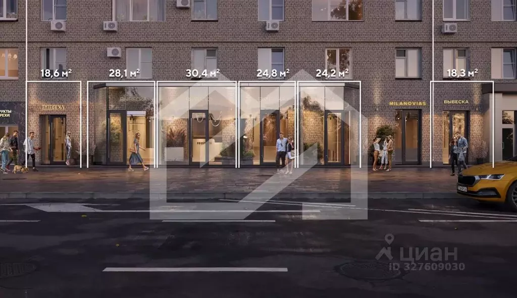 Торговая площадь в Москва Ленинский просп., 62/1 (28 м) - Фото 1