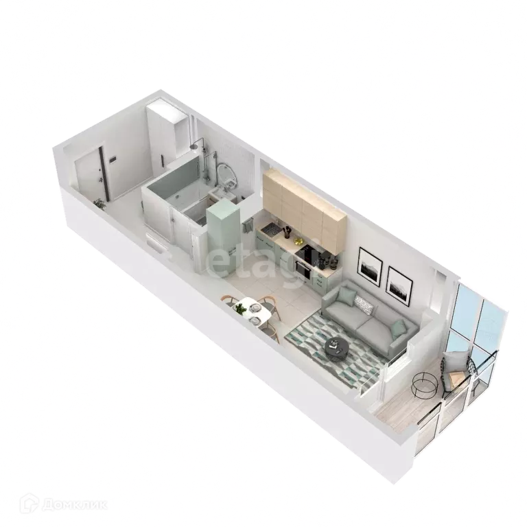 Продаётся квартира-студия, 34.8 м - Фото 0