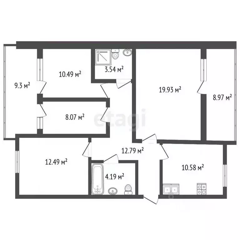 4-к кв. Краснодарский край, Геленджик городской округ, с. Прасковеевка ... - Фото 1