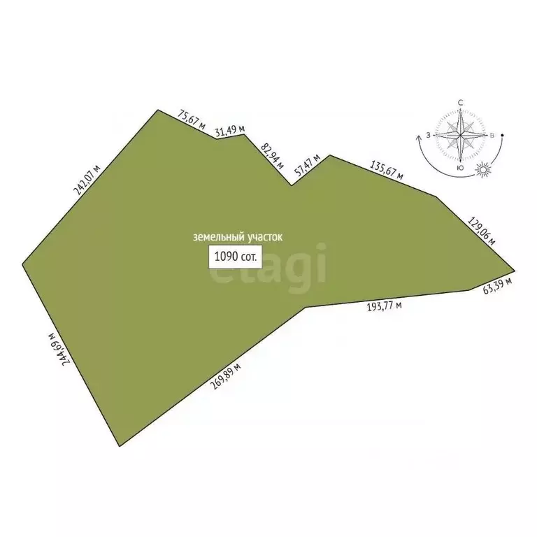 Участок в Амурская область, Благовещенск Игнатьевское ш. (1090.0 сот.) - Фото 2