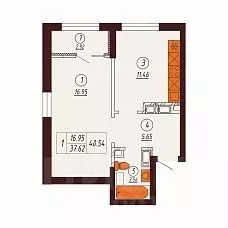 1-к кв. Оренбургская область, Оренбург Северный жилрайон, Фамильные ... - Фото 1