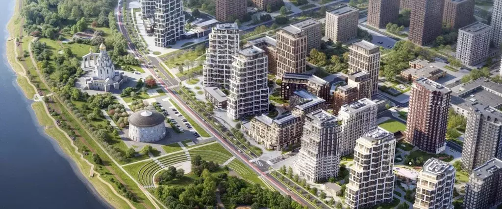 2-к кв. Москва Вивальди кв-л, Клубный Город на Реке Примавера жилой ... - Фото 0