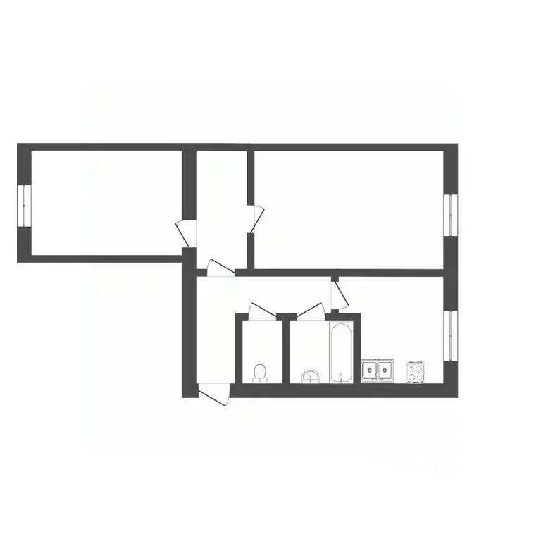 2-к кв. Тюменская область, Тюмень ул. Пермякова, 2а (51.0 м) - Фото 1