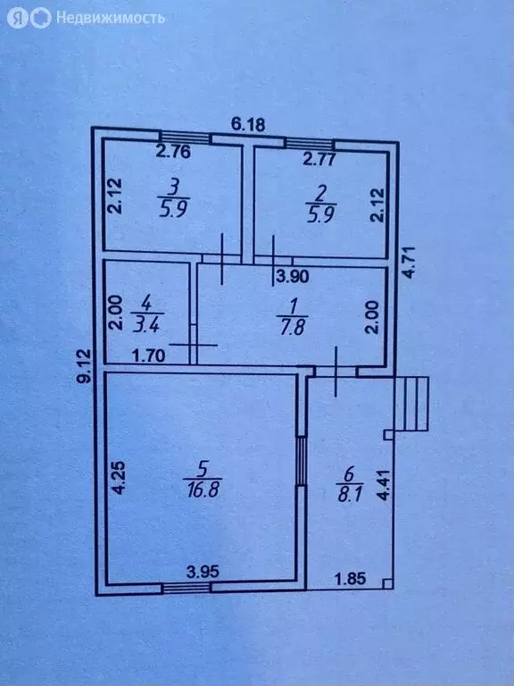 Дом в деревня Трубичино, Восточная улица, 24П (50.5 м) - Фото 1