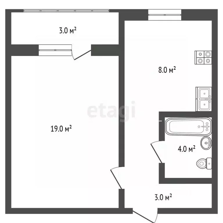 1-к кв. Краснодарский край, Новороссийск ул. Героев Десантников, 71 ... - Фото 1