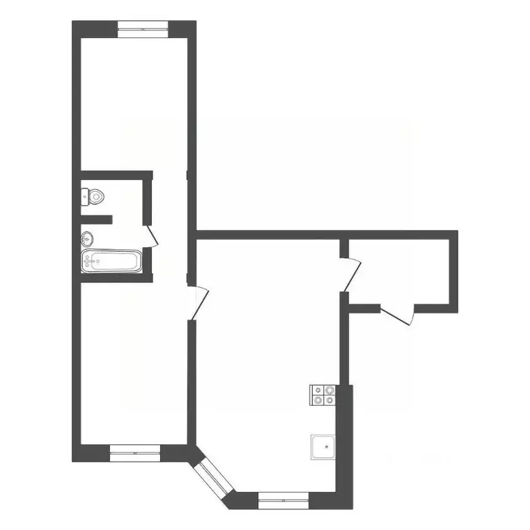 2-к кв. Тульская область, Тула ул. Хворостухина, 25 (65.0 м) - Фото 1
