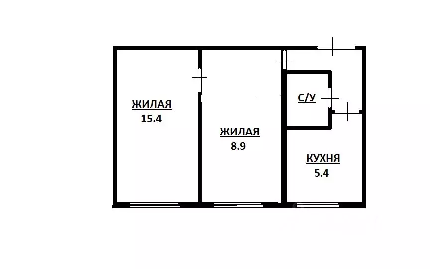 2-к кв. Орловская область, Орел Васильевская ул., 86 (40.1 м) - Фото 0