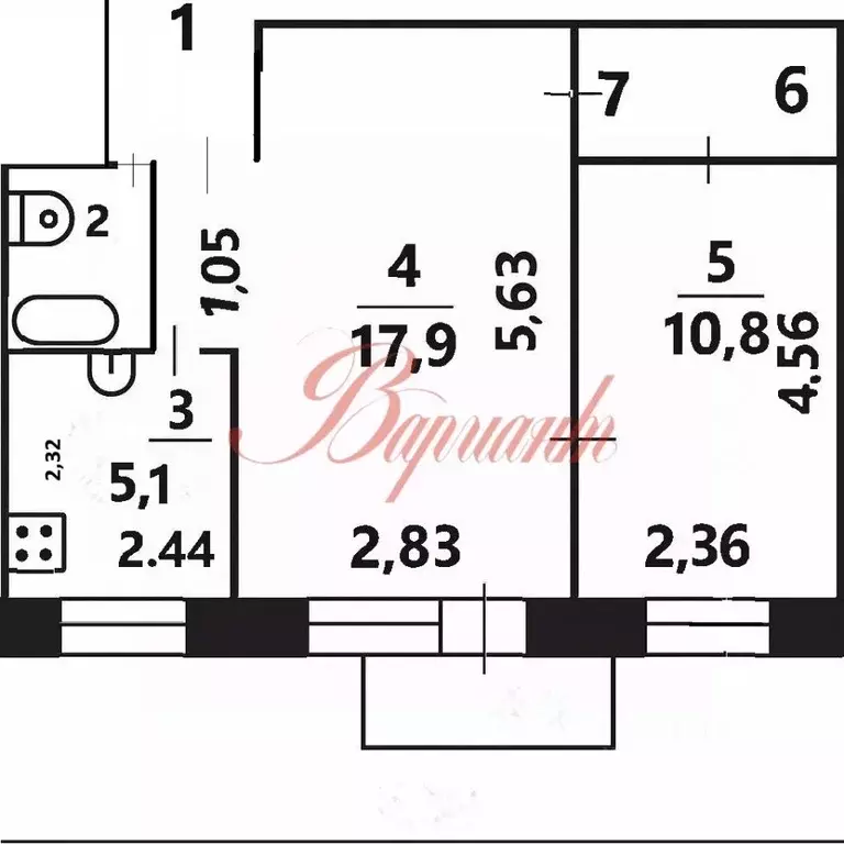 2-к кв. Архангельская область, Северодвинск ул. Капитана Воронина, 2 ... - Фото 2