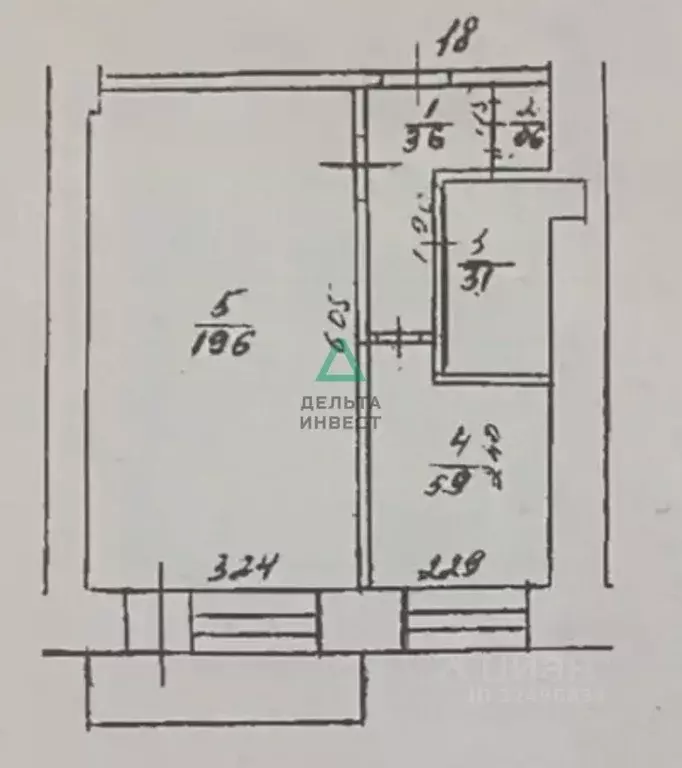1-к кв. Башкортостан, Уфа ул. Гафури, 13 (33.7 м) - Фото 2