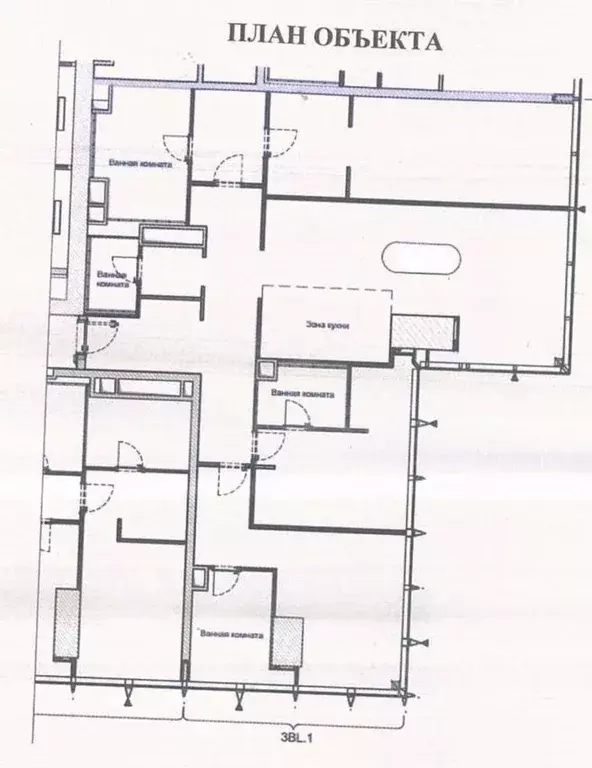 Свободной планировки кв. Москва 1-й Красногвардейский проезд, 22с1 ... - Фото 2