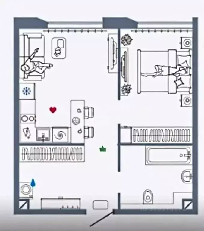 2-к кв. Москва ул. Мустая Карима, 12 (43.25 м) - Фото 2