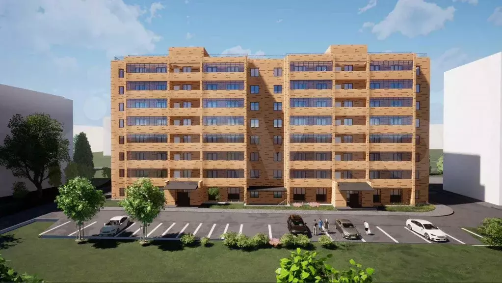 1-к. квартира, 37,6 м, 4/8 эт. - Фото 1